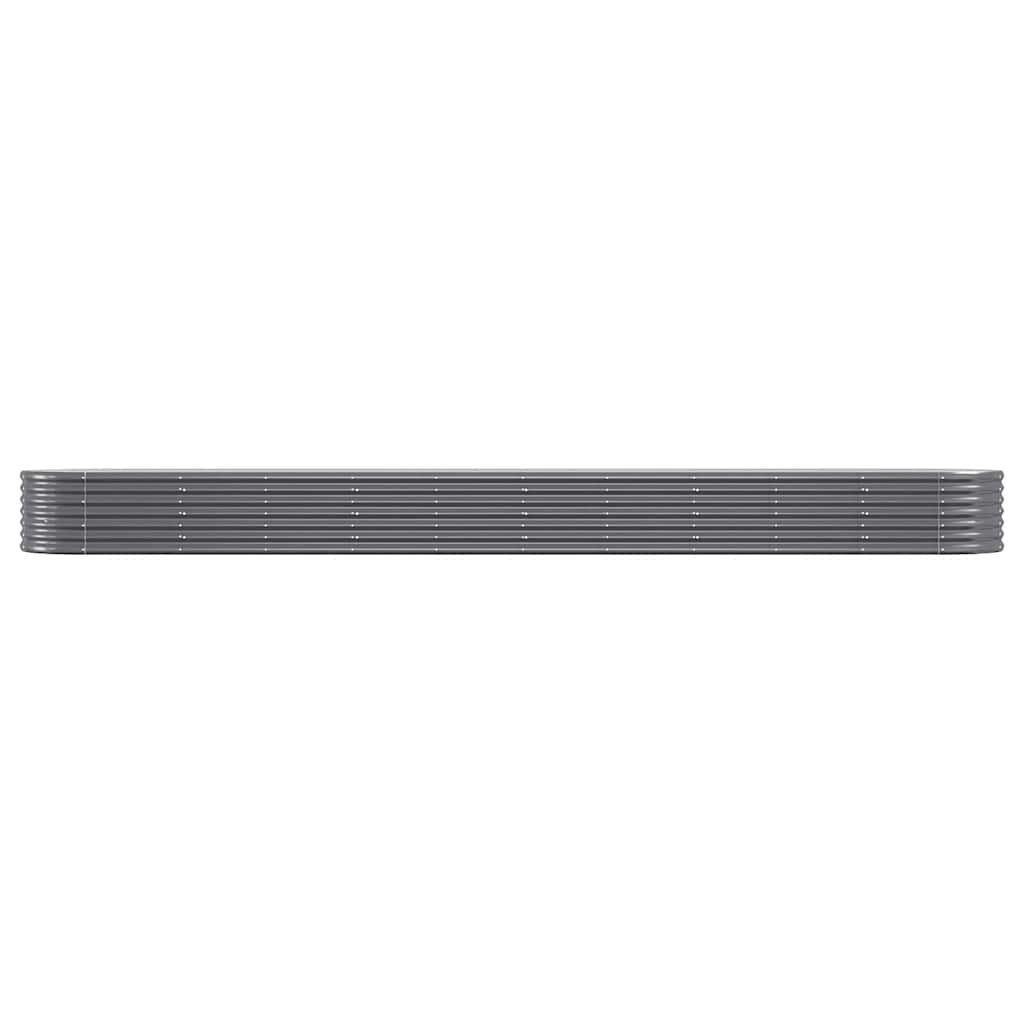 VIDAXL -Planungsbox 440x80x36 cm Pulver -beschichteter Stahl -Anthrazit -Verschärfen