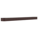 VIDAXL -Planungsbox 620x80x36 cm Pulver -Stahlbraun