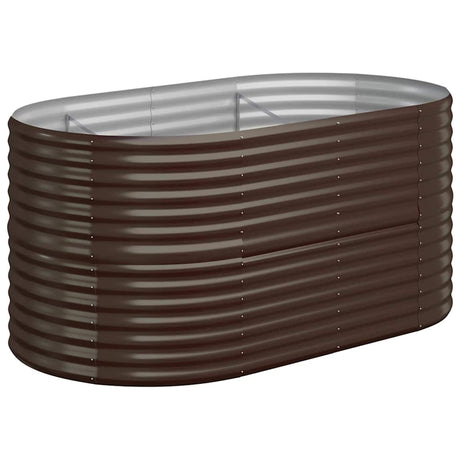 Vidaxx Pflanzgefäß 152x80x68 cm verzinkter Stahl braun