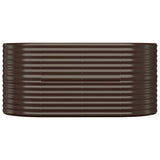 Vidaxx Pflanzgefäß 152x80x68 cm verzinkter Stahl braun