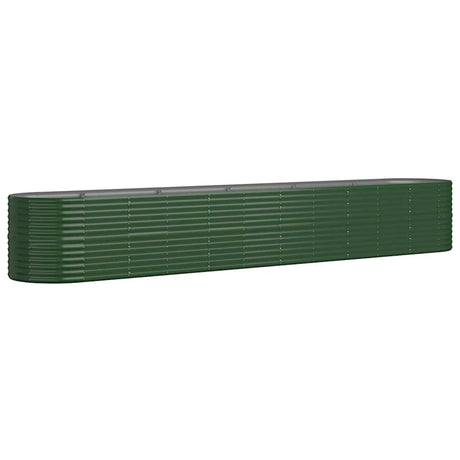 VIDAXL -Planungsbox 440x80x68 cm Pulver -Stahlgrün