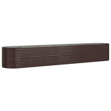 Vidaxx Pflanzgefäß 440x80x68 cm verzinkter Stahl braun