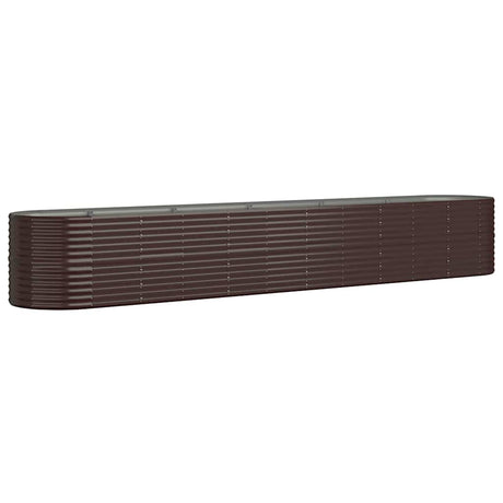 Vidaxx Pflanzgefäß 440x80x68 cm verzinkter Stahl braun