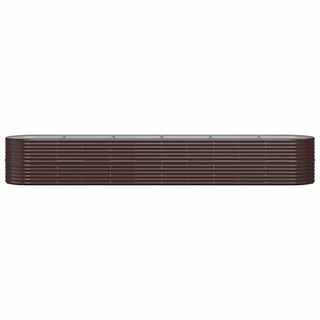 Vidaxx Pflanzgefäß 440x80x68 cm verzinkter Stahl braun
