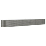 VIDAXL -Planungsbox 620x80x68 cm Pulver -bewegtes Stahlgrau grau