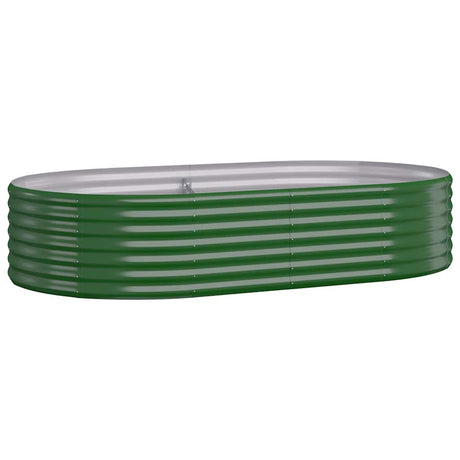 VIDAXL -Planungsbox 175x100x36 cm Pulver -beschichtetes Stahlgrün