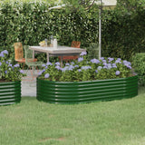 VIDAXL -Planungsbox 175x100x36 cm Pulver -beschichtetes Stahlgrün