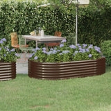 VIDAXL -Planungsbox 175x100x36 cm Pulver -bewegtem Stahlbraun