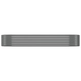 VIDAXL -Planungsbox 249x100x36 cm Pulver -Stahl grau