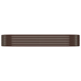 VIDAXL -Planungsbox 249x100x36 cm Pulver -Stahlbraun