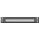 VIDAXL -Planungsbox 249x100x36 cm Pulver -beschichteter Stahl -Anthrazit -Verschärfen