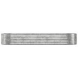 Vidaxl plantenbak 249x100x36 cm gegalvaniseerd staal zilverkleurig