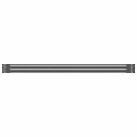 Vidaxl plantenbak 507x100x36 cm gegalvaniseerd staal antracietkleurig