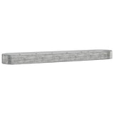 VIDAXL -Planungsbox 507x100x36 cm Pulver -Stahl Silber gefärbt