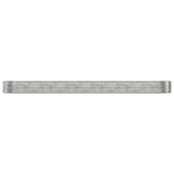 VIDAXL -Planungsbox 507x100x36 cm Pulver -Stahl Silber gefärbt