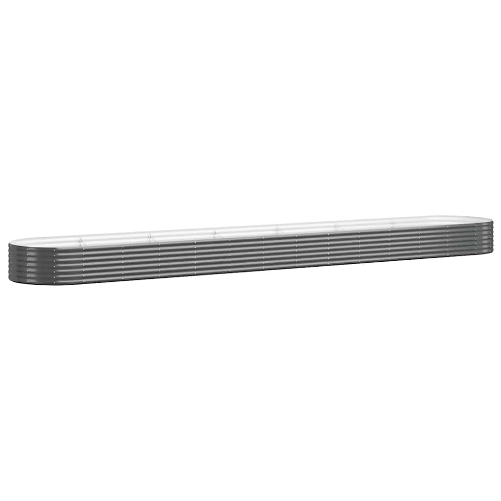 VIDAXL -Planungsbox 544x100x36 cm Pulver -beschichteter Stahl -Anthrazit -Verschärfen