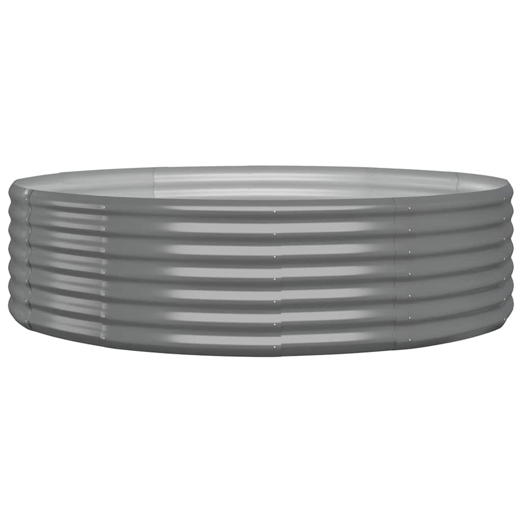 VIDAXL -Planungsbox 140x140x36 cm Pulver -Stahlgrau grau