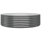 VIDAXL -Planungsbox 140x140x36 cm Pulver -beschichteter Stahl -Anthrazit -Verschärfen