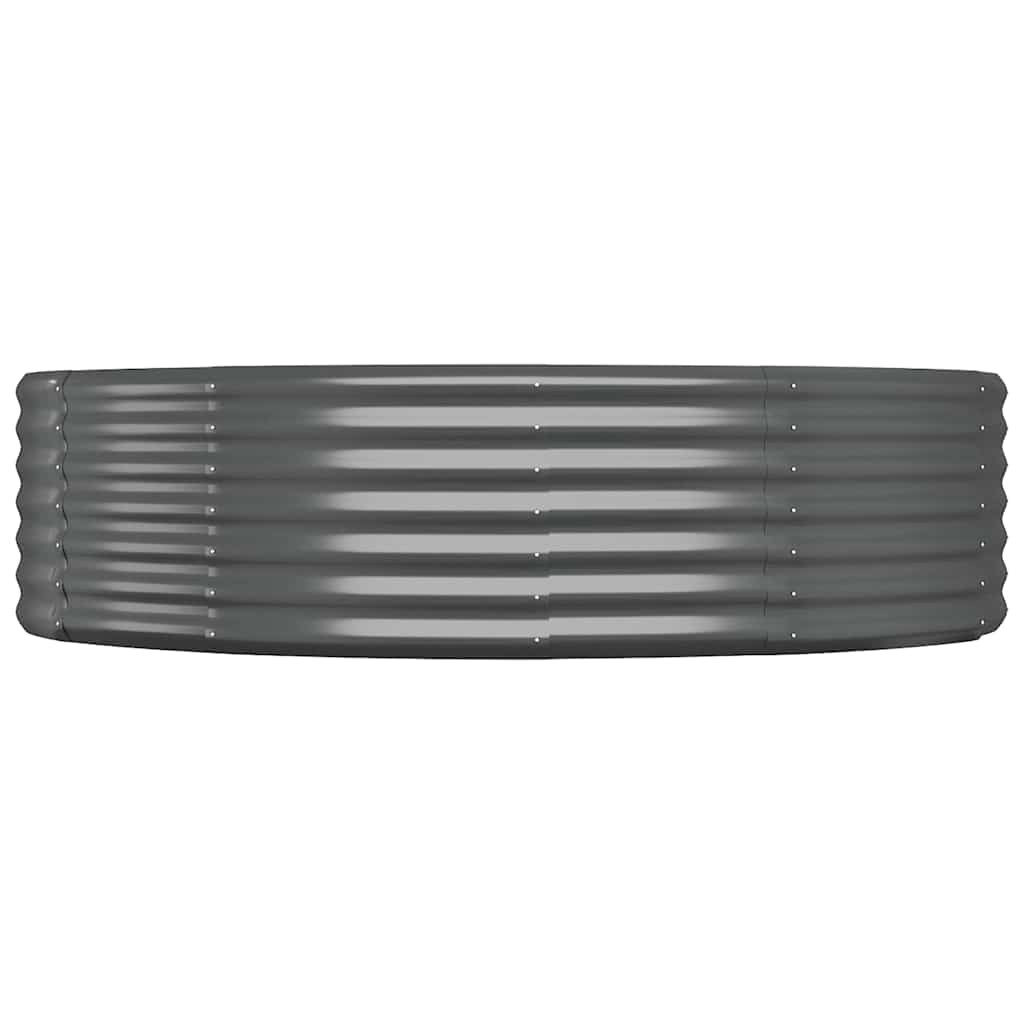VIDAXL -Planungsbox 140x140x36 cm Pulver -beschichteter Stahl -Anthrazit -Verschärfen