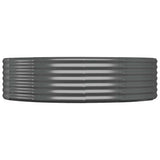 VIDAXL -Planungsbox 140x140x36 cm Pulver -beschichteter Stahl -Anthrazit -Verschärfen