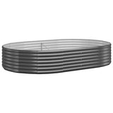 VIDAXL -Planungsbox 214x140x36 cm Pulver -beschichteter Stahl -Anthrazit -Verschärfen