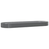 VIDAXL -Planungsbox 450x140x36 cm Pulver -Stahl grau