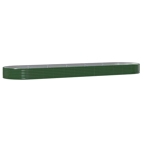 Vidaxl plantenbak 523x140x36 cm gegalvaniseerd staal groen