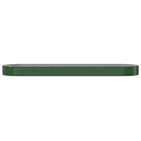 Vidaxl plantenbak 523x140x36 cm gegalvaniseerd staal groen