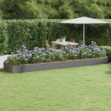 VIDAXL -Planungsbox 523x140x36 cm Pulver -Stahlgrau grau