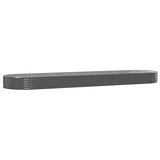 Vidaxl plantenbak 523x140x36 cm gegalvaniseerd staal antracietkleurig