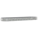 VIDAXL -Pflanzer 523x140x36 cm Pulver -beschichteter Stahl Silber gefärbt