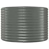 Vidaxl plantenbak 100x100x68 cm gegalvaniseerd staal grijs