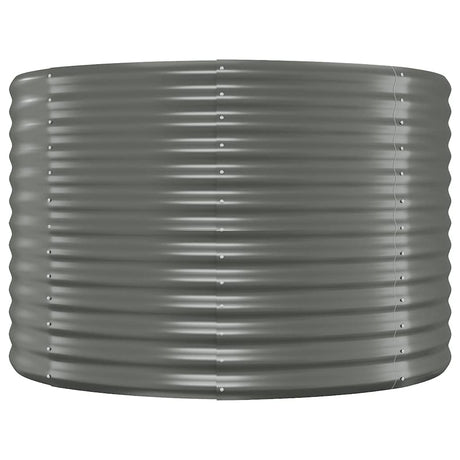 Vidaxl plantenbak 100x100x68 cm gegalvaniseerd staal grijs