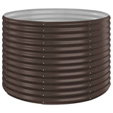 VIDAXL -Planungsbox 100x100x68 cm Pulver -Stahlbraun