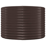 VIDAXL -Planungsbox 100x100x68 cm Pulver -Stahlbraun