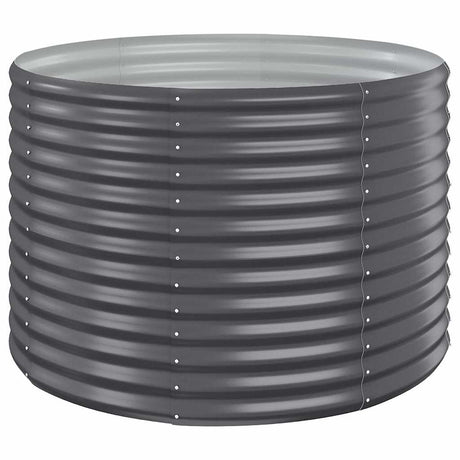 Vidaxl plantenbak 100x100x68 cm gegalvaniseerd staal antracietkleurig