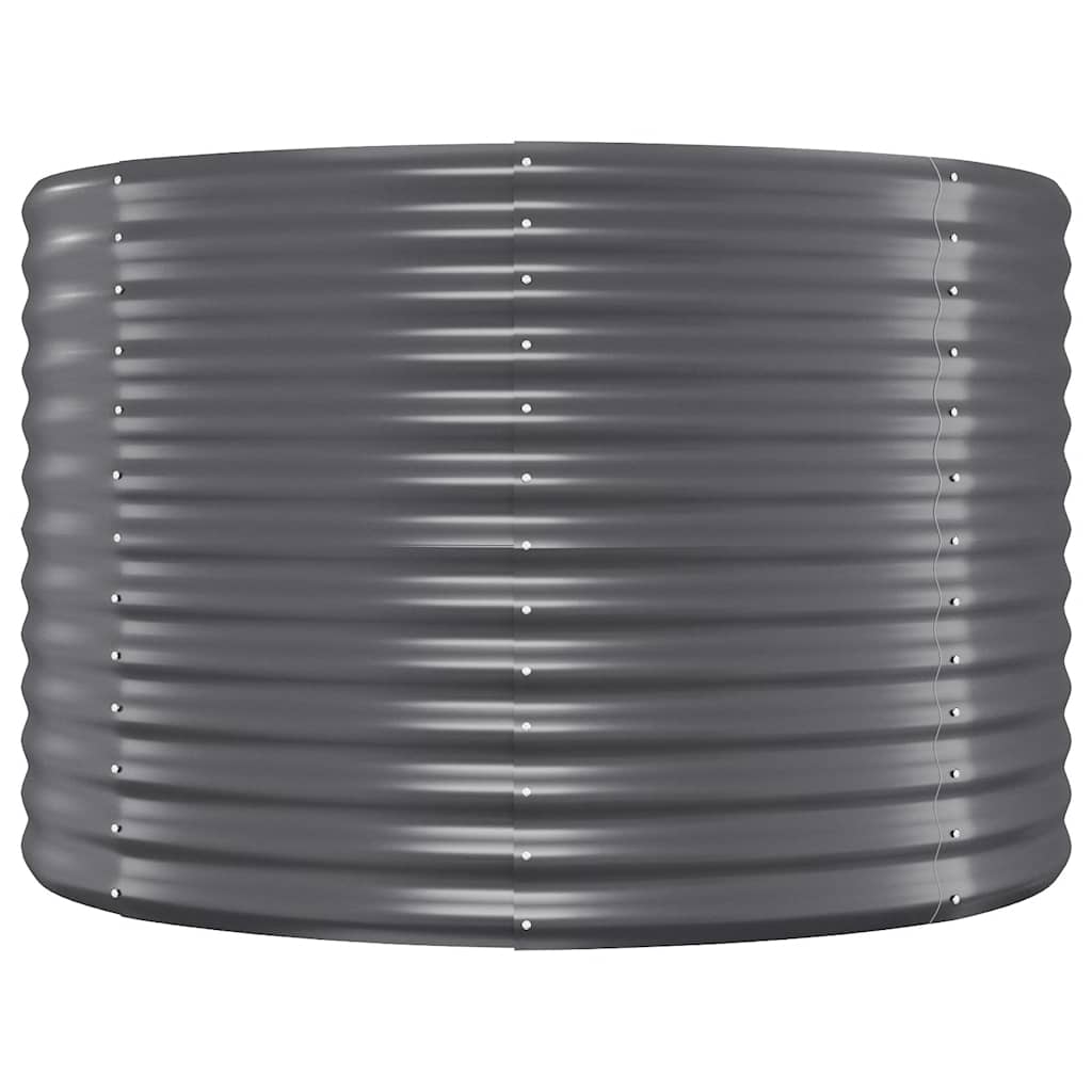 Vidaxl plantenbak 100x100x68 cm gegalvaniseerd staal antracietkleurig