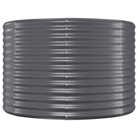 Vidaxl plantenbak 100x100x68 cm gegalvaniseerd staal antracietkleurig