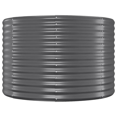 Vidaxl plantenbak 100x100x68 cm gegalvaniseerd staal antracietkleurig