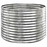 Vidaxx Pflanzgefäß 100x100x68 cm verzinkter Stahl silberfarben