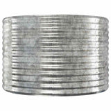 Vidaxx Pflanzgefäß 100x100x68 cm verzinkter Stahl silberfarben