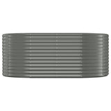 Vidaxl Planning box 175x100x68 cm powder -coated steel gray