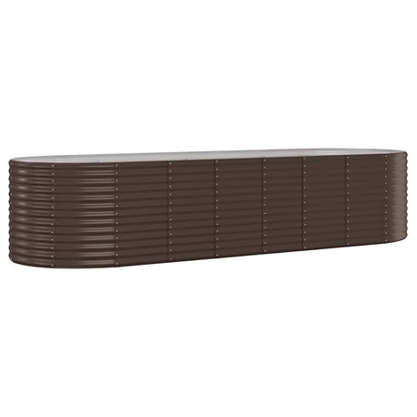 Vidaxx Pflanzgefäß 322x100x68 cm verzinkter Stahl braun