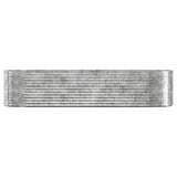 Vidaxx Pflanzgefäß 322x100x68 cm verzinkter Stahl silberfarben