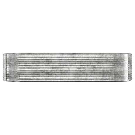 Vidaxx Pflanzgefäß 322x100x68 cm verzinkter Stahl silberfarben