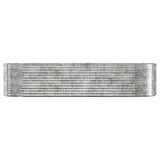 VIDAXL -Planungsbox 322x100x68 cm Pulver -Stahl Silber gefärbt