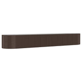 VIDAXL -Planungsbox 507x100x68 cm Pulver -Stahlbraun