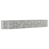VIDAXL -Planungsbox 507x100x68 cm Pulver -Stahl Silber gefärbt