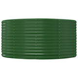 VIDAXL -Planungsbox 140x140x68 cm Pulver -Stahlgrün