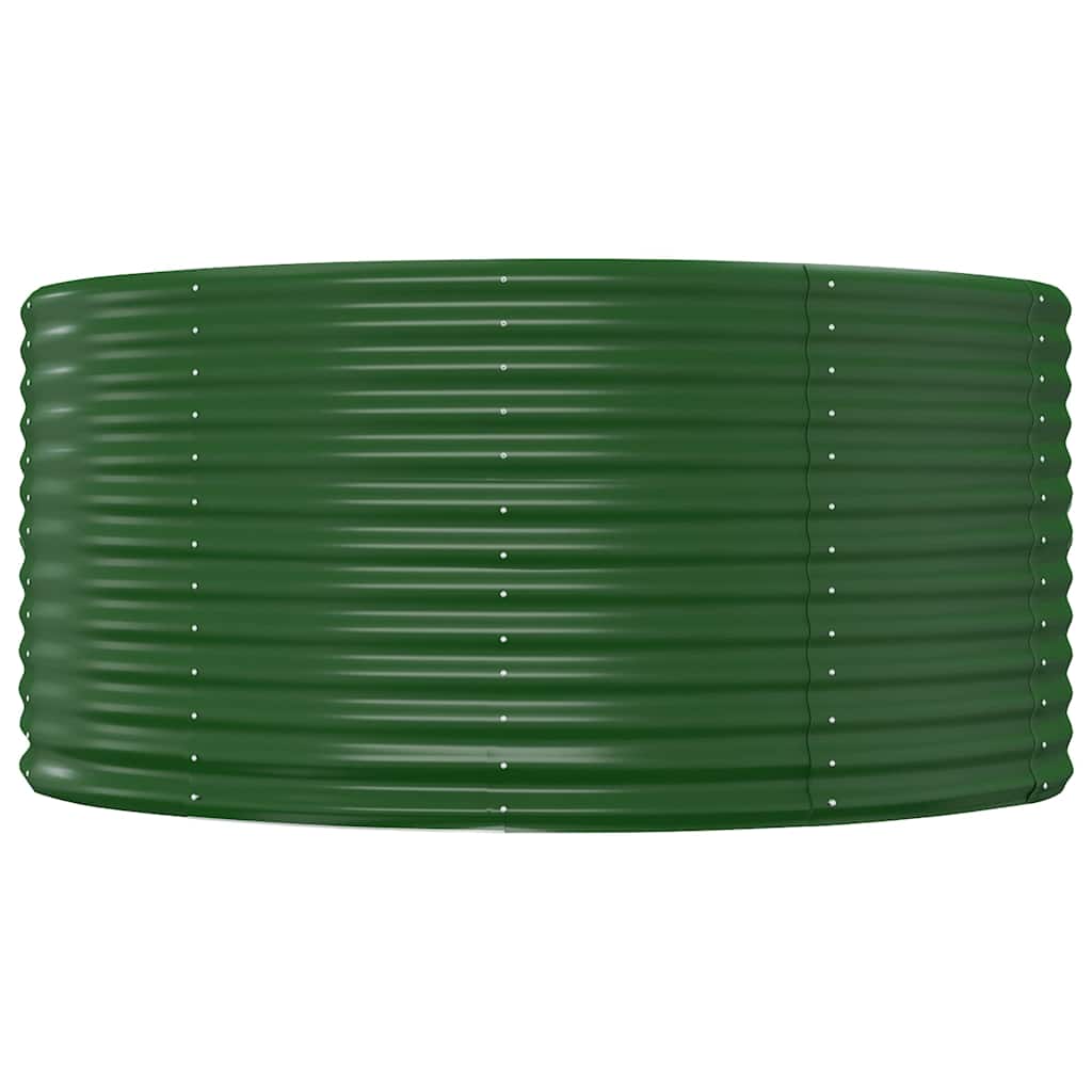Vidaxx erhöhte Gartenbox grün 140x140x68 cm verzinkter Stahl